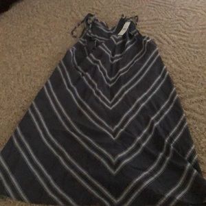 Loft beach dress navy and white